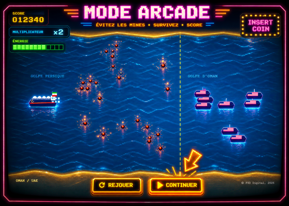 OIL PANIC — jeu de pétolier en pixel art développé par PKD Digital
